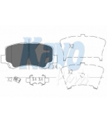 KAVO PARTS - KBP8509 - К-т торм. колодок Fr SUZ Wagon R+ 98-00